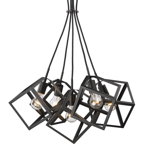 Cassio 5 Light 28 inch Matte Black Pendant Ceiling Light